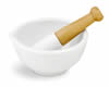 glazed ceramic mortar & pestle