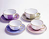 limoges striped teacups