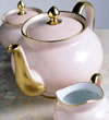 limoge teaset - rose petal