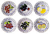 oiseau bleu plate set 21 cm