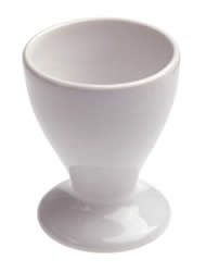 white porcelain egg cup