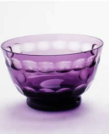 william yeoward crystal bowl - amethyst 