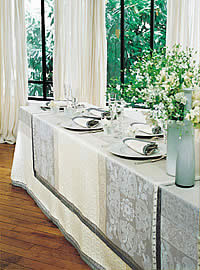 ottomane 2 table linen