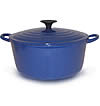 round casserole - blue