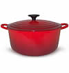 le creuset round french oven - cherry