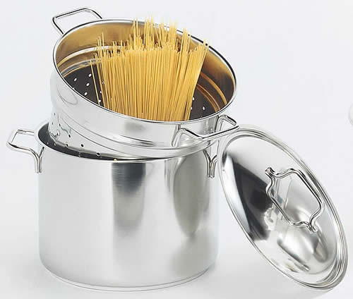 demeyere stock pot with pasta insert 