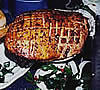 Sally Loudon's glazed ham on ham stand